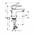 Змішувач для умивальника Hansgrohe Talis E 71700000 - Фото 1